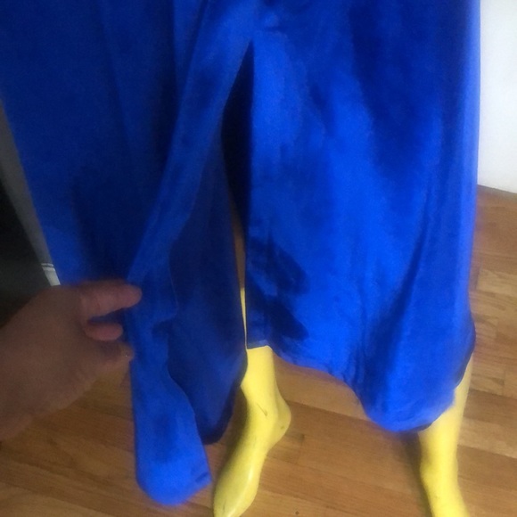 ROYAL BLUE ONE SHOULDER VELVET DRESS SIZE 4 NWT - Picture 5 of 7